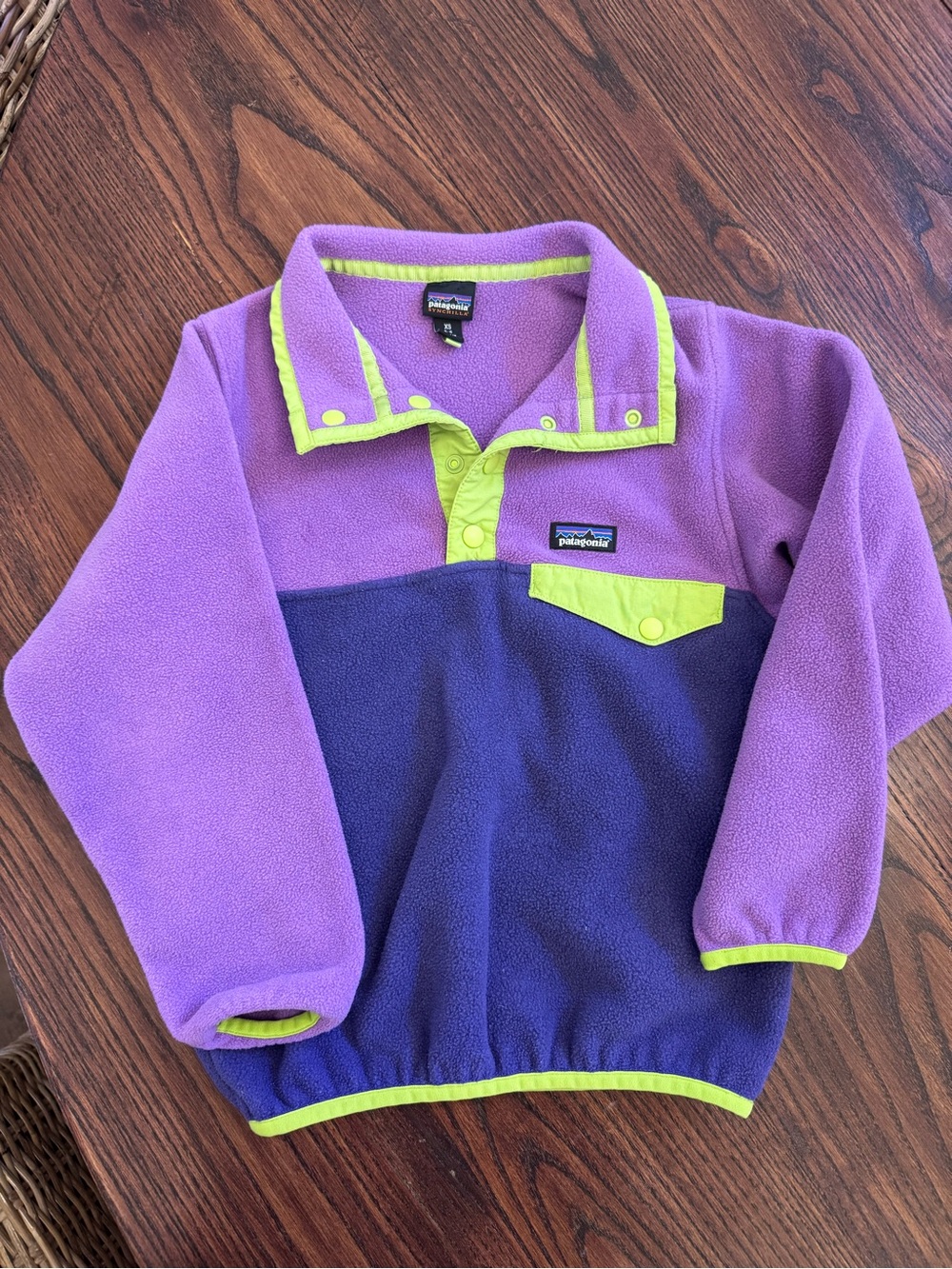 Kids Patagonia fleece pullover